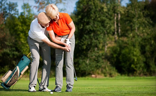 Image of $79 for an 18-Hole Round of Golf for Two People Including a Cart Rental and 2 lbs of Chicken Wings or Two Foot Long Hotdogs (a $141 Value)