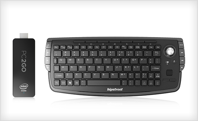 Image of $208 for a Hipstreet PC2GO PC-on-a-Stick, including Keyboard with Trackball Mouse (a $276 Value)