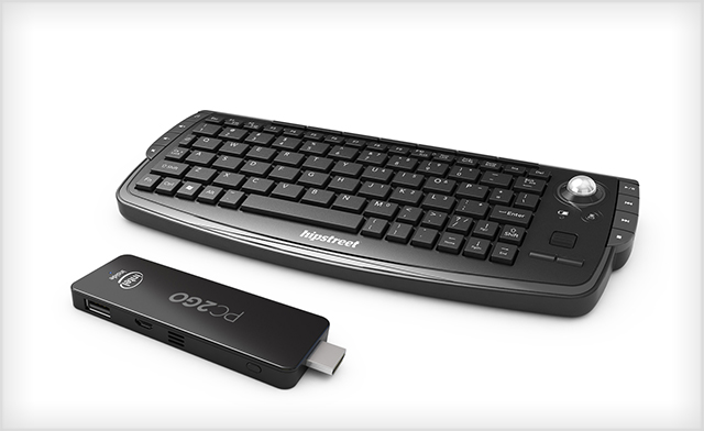 Image of $208 for a Hipstreet PC2GO PC-on-a-Stick, including Keyboard with Trackball Mouse (a $276 Value)