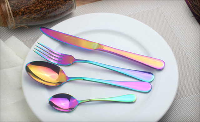 Image of Up to 67% off a Holographic Cutlery Set
