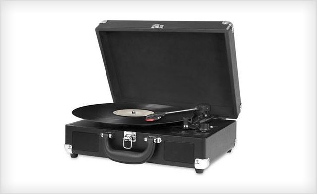 Image of $39 for an Innovative Technology TurnTable - Bluetooth Nostalgic Portable Vintage Suitcase Turntable (an $84.75 Value)