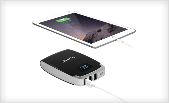 Image of $15 for a Justin 10,400 maH Power Bank with LCD Display (a $42.93 Value)