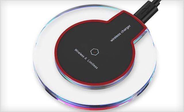 Image of $12.32 for a LED Wireless Charging Pad for iPhone and Android (a $37 Value)