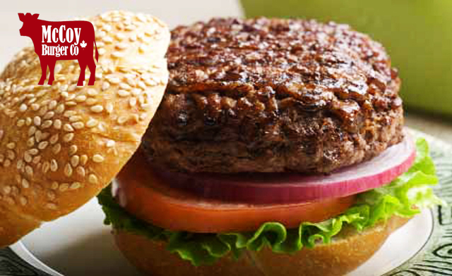 Image of $11 for 4 McCoy Burgers in Oshawa (a $25 Value)