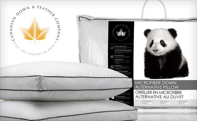 Image of 51% off Set of 2 Microfibre Down Alternative Pillows
