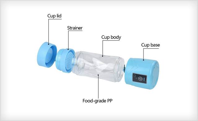 Image of $25 for a Mini Portable USB Rechargeable Blender Bottle (a $55 Value)
