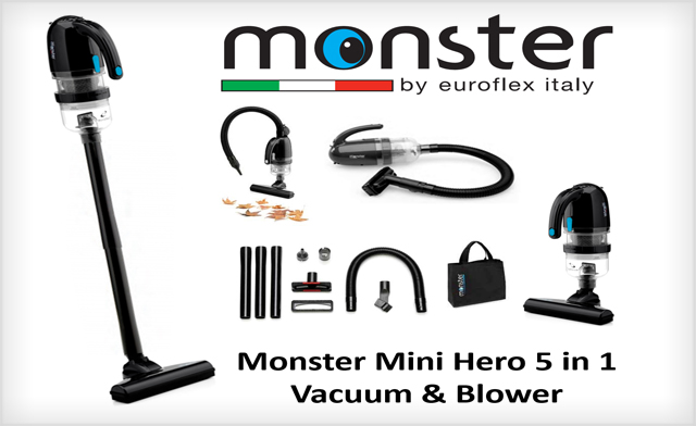 Image of $69 for a Monster Refurbished Mini Hero 5-in-1 Vacuum & Blower (a $99 Value)