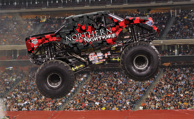 Image of Save 30% on Select Tickets to Maple Leaf Monster Jam Playing in Hamilton on April 25 & 26 - Click BUY and Use Promo Code: APRIL