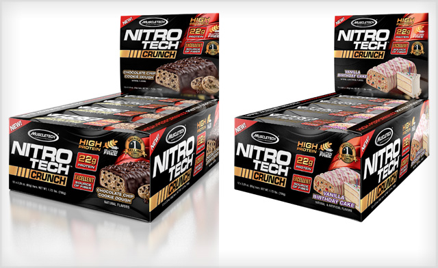 Image of $25 for a 12-Pack of Nitro-Tech Crunch Protein Bars (a $46.99 value)