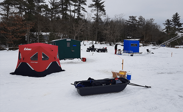 Image of Up to 55% off Guided Snowmobile & Ice Fishing Adventures