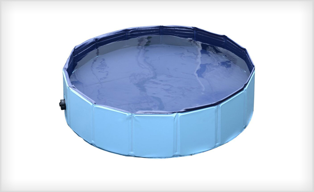 Image of Up to 65% off PawHut Foldable Pet Swimming Pools Available in Red and Blue - Shipping Included