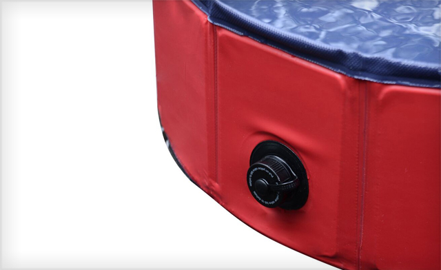 Image of Up to 65% off PawHut Foldable Pet Swimming Pools Available in Red and Blue - Shipping Included