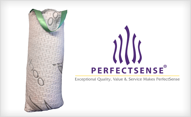 Image of $39 for a Bamboo Covered Memory Foam Pillow by PerfectSense (a $120 Value) - Shipping Included