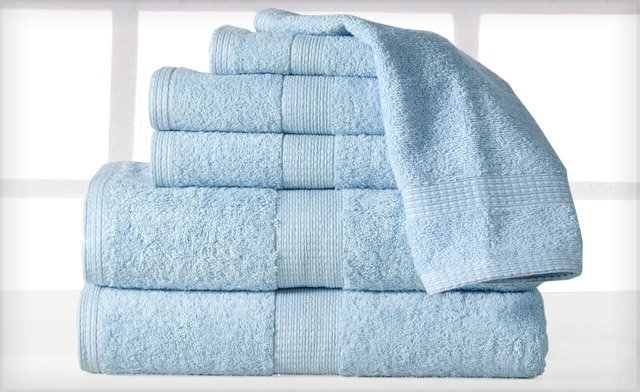 Image of $35 for a Supersoft Plush 6-Piece Luxury Low Twist Cotton Bath Towel Set (a $112.99 Value)
