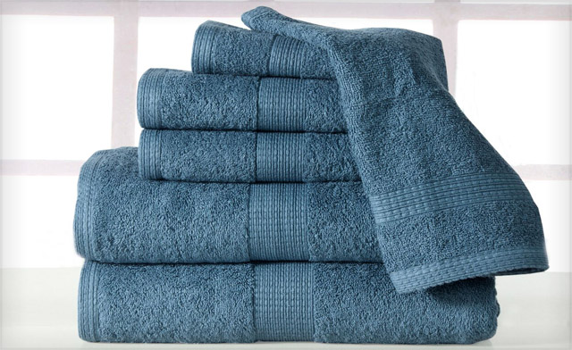 Image of $35 for a Supersoft Plush 6-Piece Luxury Low Twist Cotton Bath Towel Set (a $112.99 Value)