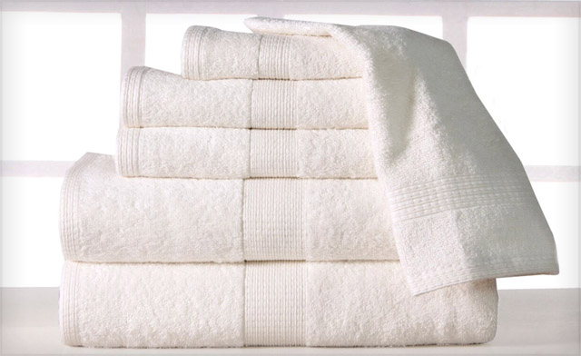 Image of $35 for a Supersoft Plush 6-Piece Luxury Low Twist Cotton Bath Towel Set (a $112.99 Value)