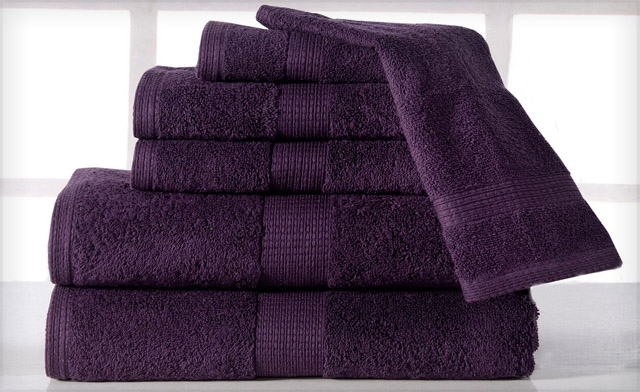 Image of $35 for a Supersoft Plush 6-Piece Luxury Low Twist Cotton Bath Towel Set (a $112.99 Value)