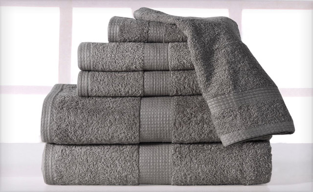 Image of $35 for a Supersoft Plush 6-Piece Luxury Low Twist Cotton Bath Towel Set (a $112.99 Value)