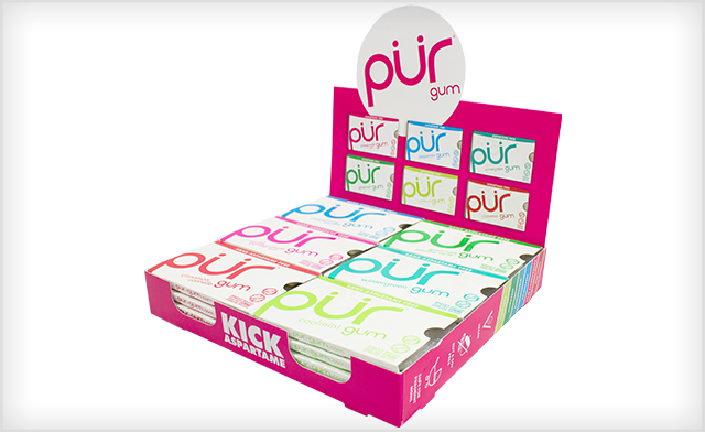 Image of $24 for 24 Packs of Aspartame-Free PUR Gum (a $55 Value)