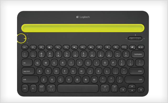 Image of $40 for a Logitech Refurbished K480 Bluetooth Multi-Device Keyboard (a $59.99 Value)