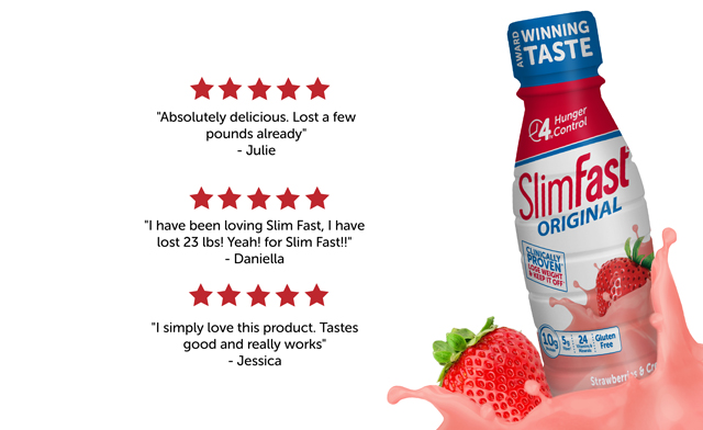Image of $25 for 24 SlimFast Meal Replacement Shakes – Three Flavours (a $42.94 Value)