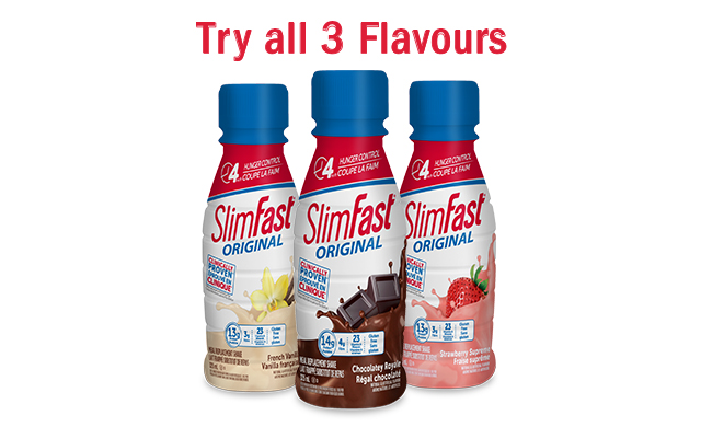 Image of $25 for 24 SlimFast Meal Replacement Shakes – Three Flavours (a $42.94 Value)
