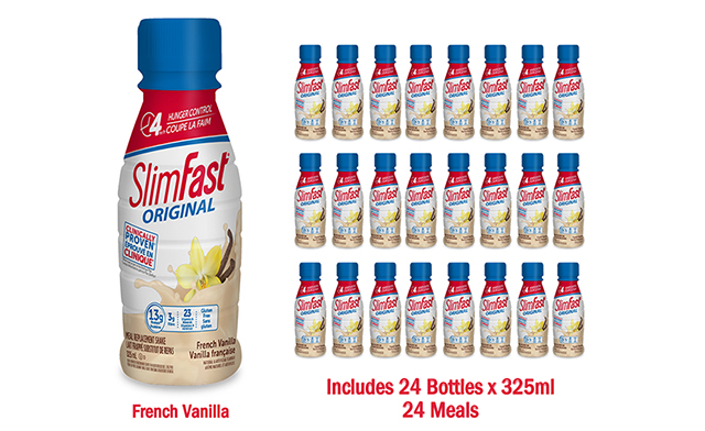 Image of $25 for 24 SlimFast Meal Replacement Shakes – Three Flavours (a $42.94 Value)