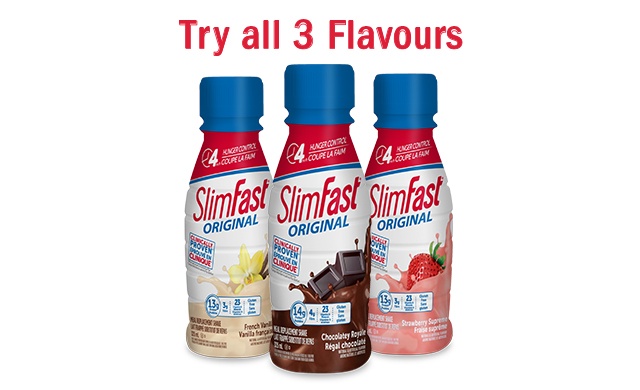 Image of $25 for 24 SlimFast Meal Replacement Shakes – Three Flavours (a $42.94 Value)