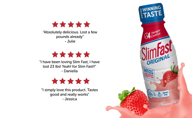 Image of $25 for 24 SlimFast Meal Replacement Shakes – Three Flavours (a $42.94 Value)