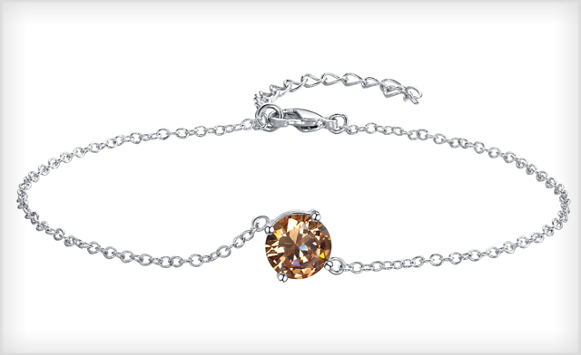 Image of $15 for a Charlotte Solitaire Crystal Bracelet (a $39 Value)