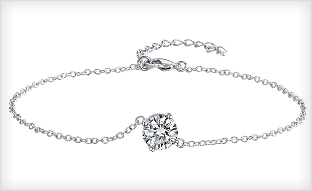Image of $15 for a Charlotte Solitaire Crystal Bracelet (a $39 Value)