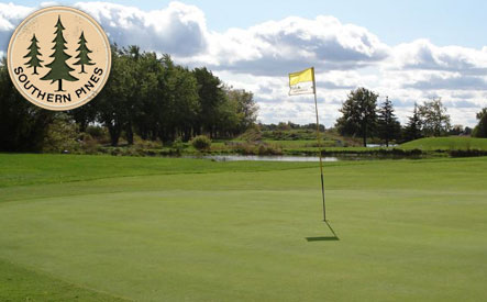 Image of 53% off 18 Holes of Golf, 2 Sleeves of TaylorMade Golf Balls and a $5 Food Voucher for 2 People (an $89 Value)