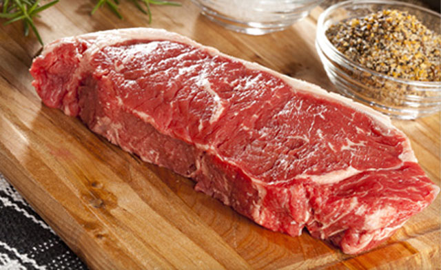 Image of $80 for 10 x 12 oz New York Hand-Cut AA/AAA Striploin Steaks (a $175 Value)