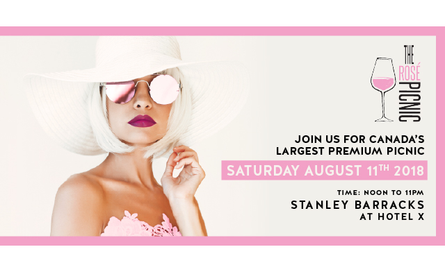 Image of Up to 44% Off Admission to the Rosé Picnic in Stanley Barracks Gardens at the Fabulous New Hotel X Toronto Saturday, August 11th