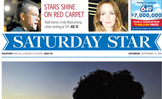 Image of $14.99 for 4 Months of Saturday Star Home Delivery including Star Week Magazine (a $53 Value) - Click BUY