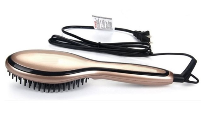 Image of $85 for a Ceramic Hair Straightening Styling Brush (a $195 Value)