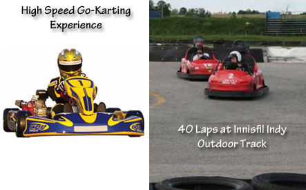 Image of Innisfil Indy Karting: Two OptionsOption 1: $69 for a High Speed Go-Karting ExperienceOption 2: $50 for 40 Laps at Innisfil Indy Outdoor Track- laps can be divided equally by up to 4 people
