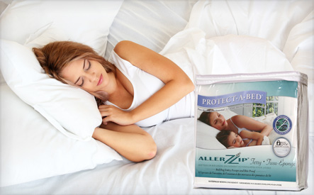 Image of Up to 56% off an AllerZip Terry Bed Bug-Proof Mattress Encasement by Protect-A-Bed (5 Options)