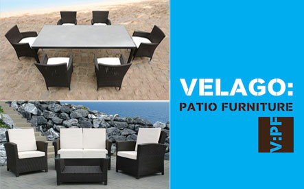 Image of Velago Patio Furniture: Two OptionsOption 1: $1,799 for a Chiasso 6-Piece Dining Set with a Gandria Cantilever Umbrella and a Winter/Rain CoverOption 2: $1,299 for a Paradiso Conversation Set with a Cassone Storage Box and Winter/Rain Cover