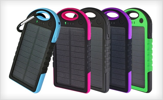 Image of $35 for a 10,000mAh Water Resistant Clip-On Solar Power Bank - Shipping Included (a $112 Value)