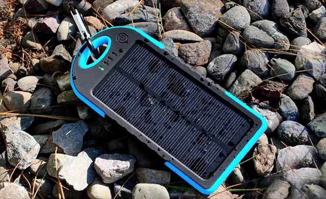 Image of $35 for a 10,000mAh Water Resistant Clip-On Solar Power Bank - Shipping Included (a $112 Value)