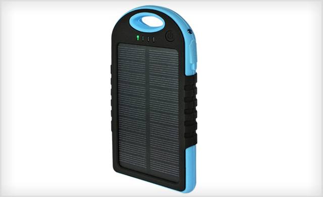 Image of $35 for a 10,000mAh Water Resistant Clip-On Solar Power Bank - Shipping Included (a $112 Value)