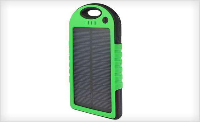 Image of $35 for a 10,000mAh Water Resistant Clip-On Solar Power Bank - Shipping Included (a $112 Value)