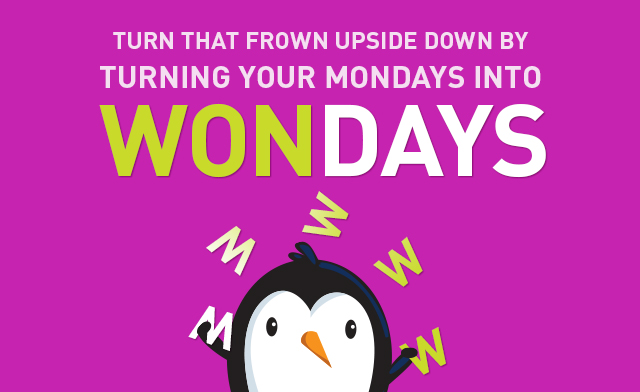 Image of Turn Your Mondays into WONdays with the chance to WIN 1 of 5 Great Prizes.