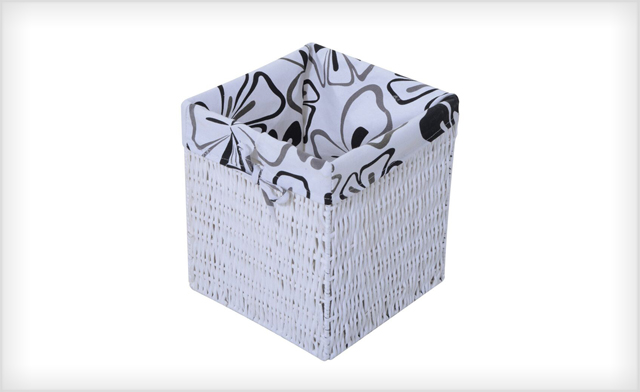 Image of $184 for a Wood Wicker Ironing Board Center with Baskets (a $269.99 Value)