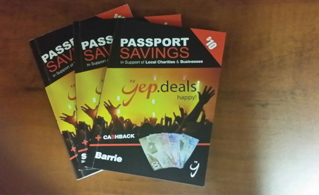 Image of $5 for a Passport Savings Book for Barrie (a $10 Value)