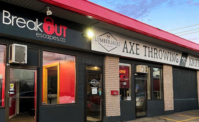 Image of BreakOUT Escapes & Lumberjacks Axe Throwing